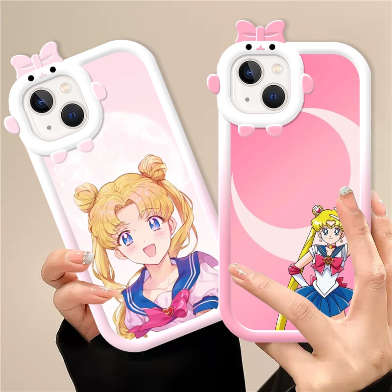 Case hp OPPO A9 2019 A9x A93 A94 F11 F17 F19 Pro Find X3 Reno 4 5 8 Lite 4f 5k 5f 3D Bow-knot Little