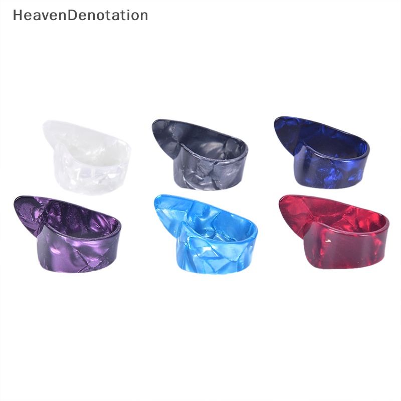 [HeavenDenotation] 1pc Thumb Finger Guitar Pick Akustik Elektrik Celluloid Mediator Thumbpicks HDV