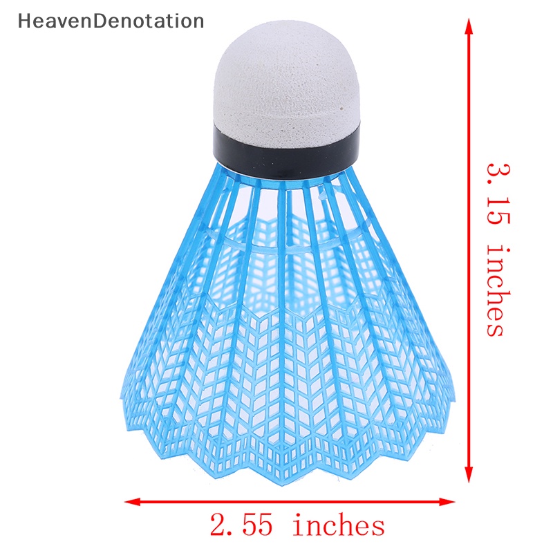 [HeavenDenotation] 12pcs Shuttlecock Bola Badminton Plastik Warna-Warni Olahraga Training Sport HDV