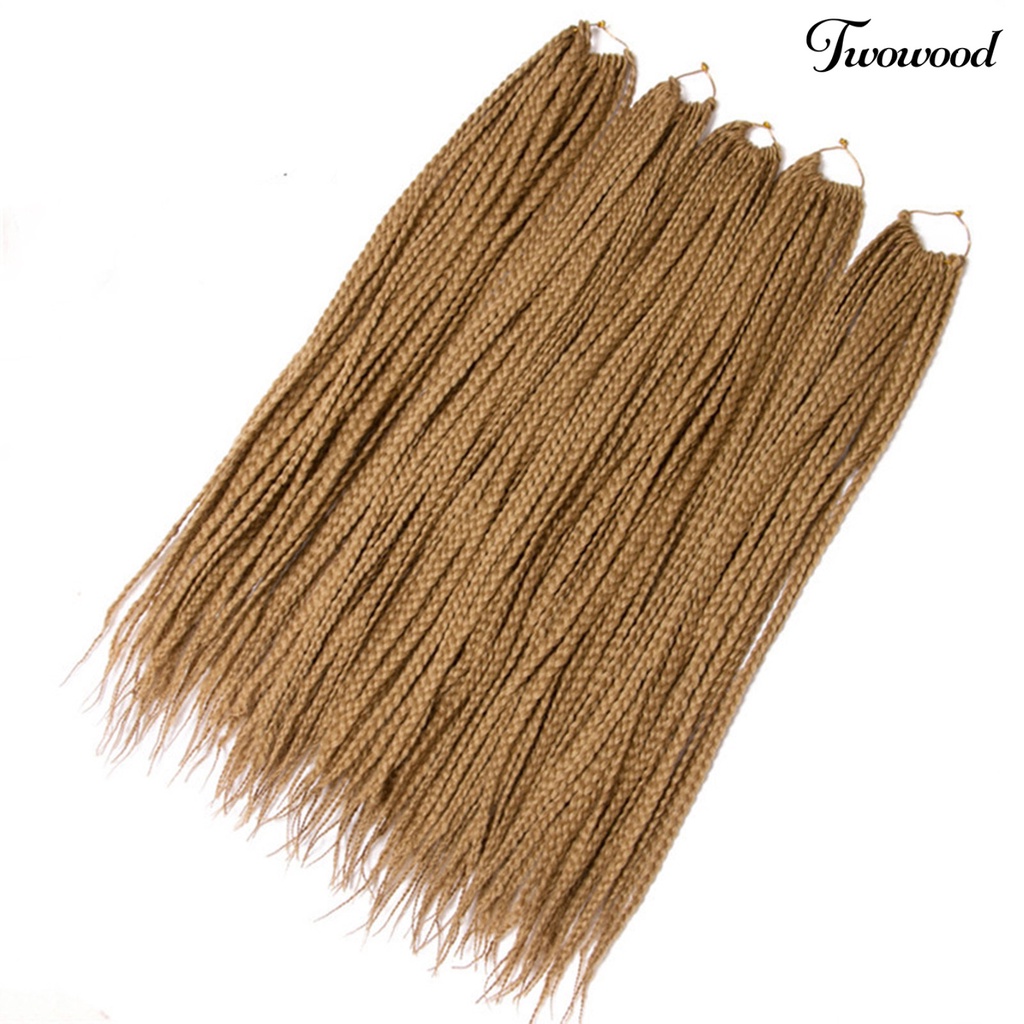 Twowood 60cm Hair Extension Rambut Palsu Blok Warna Kepang Untuk Club