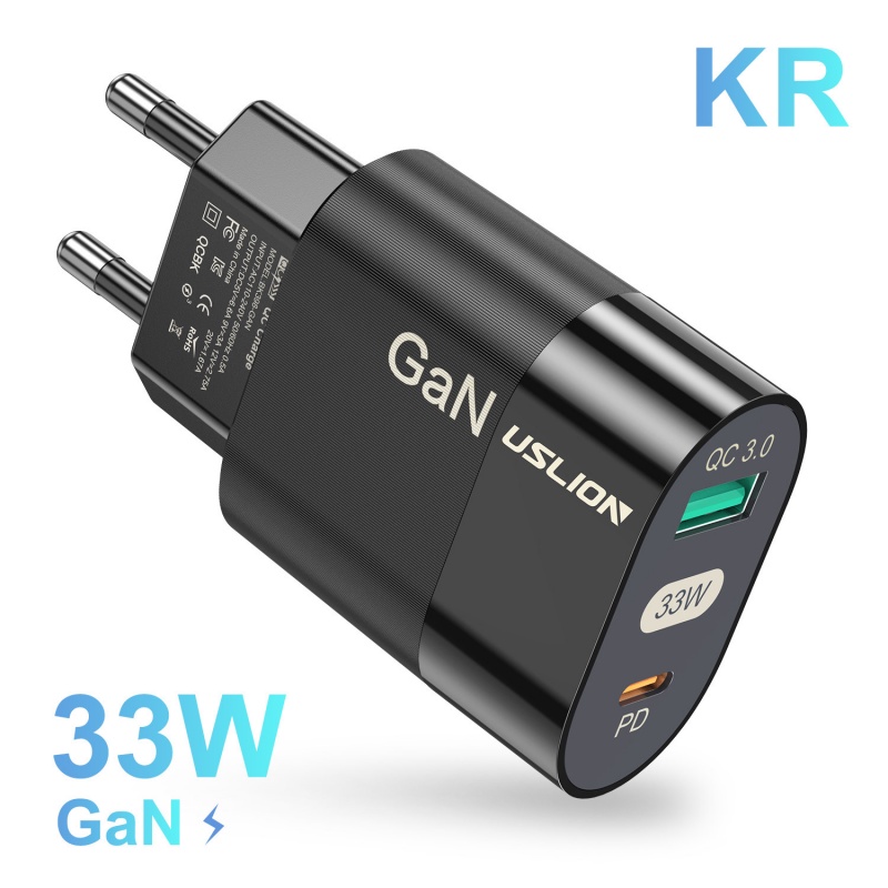 65w GaN Charger Gallium Nitride PD Fast Charger Charger Handphone Adaptor Komputer Euro/US/UK