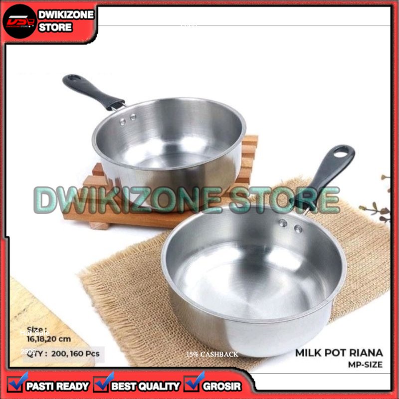 [DZS] PANCI SUSU MI MIE REBUS STAINLESS STEEL MILK POT BESI 16CM 16 CM MULTIFUNGSI SERBAGUNA