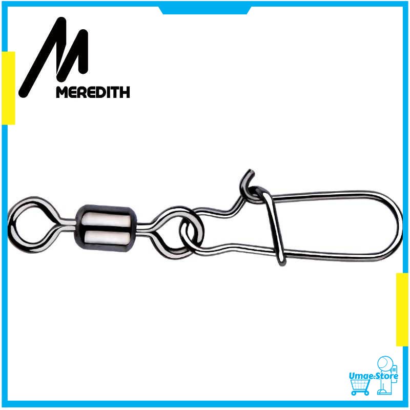 MEREDITH Konektor Kail Pancing Rolling Snap Swivel 50PCS - MRH10 [100% ORIGINAL]
