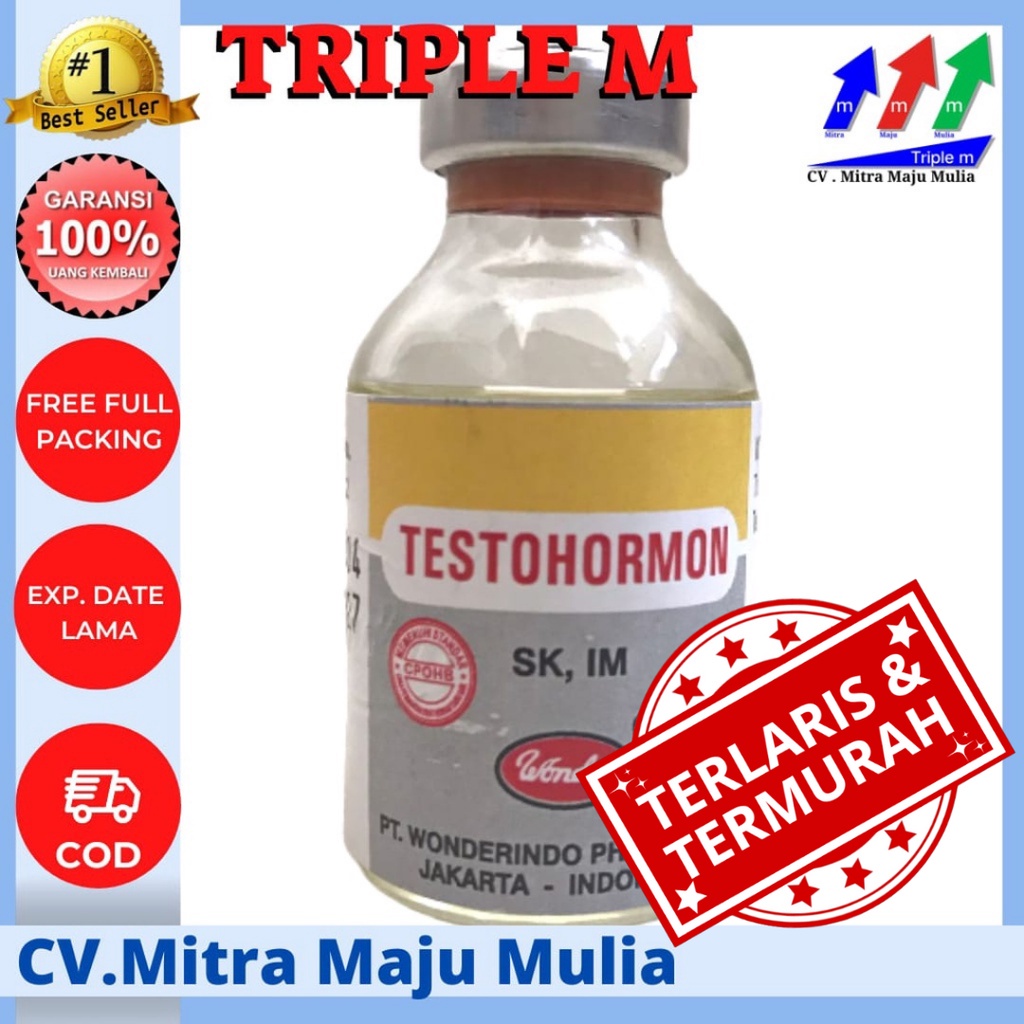 Testohormon 20 ml Wonder Mengatasi Gangguan Reproduksi Hewan