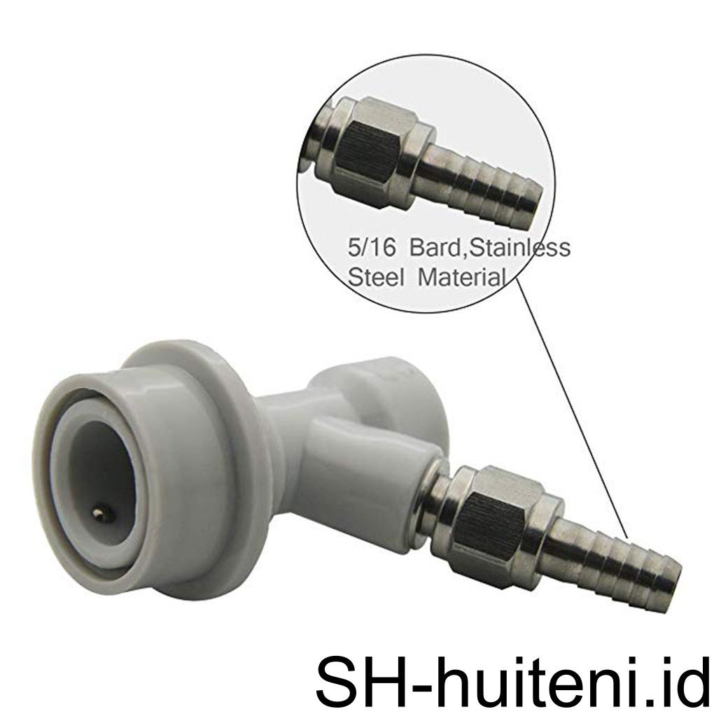 1pasang Konektor Bir Air Liquid Beer Tong Putus Set Ball Lock Beer Barbed Connector