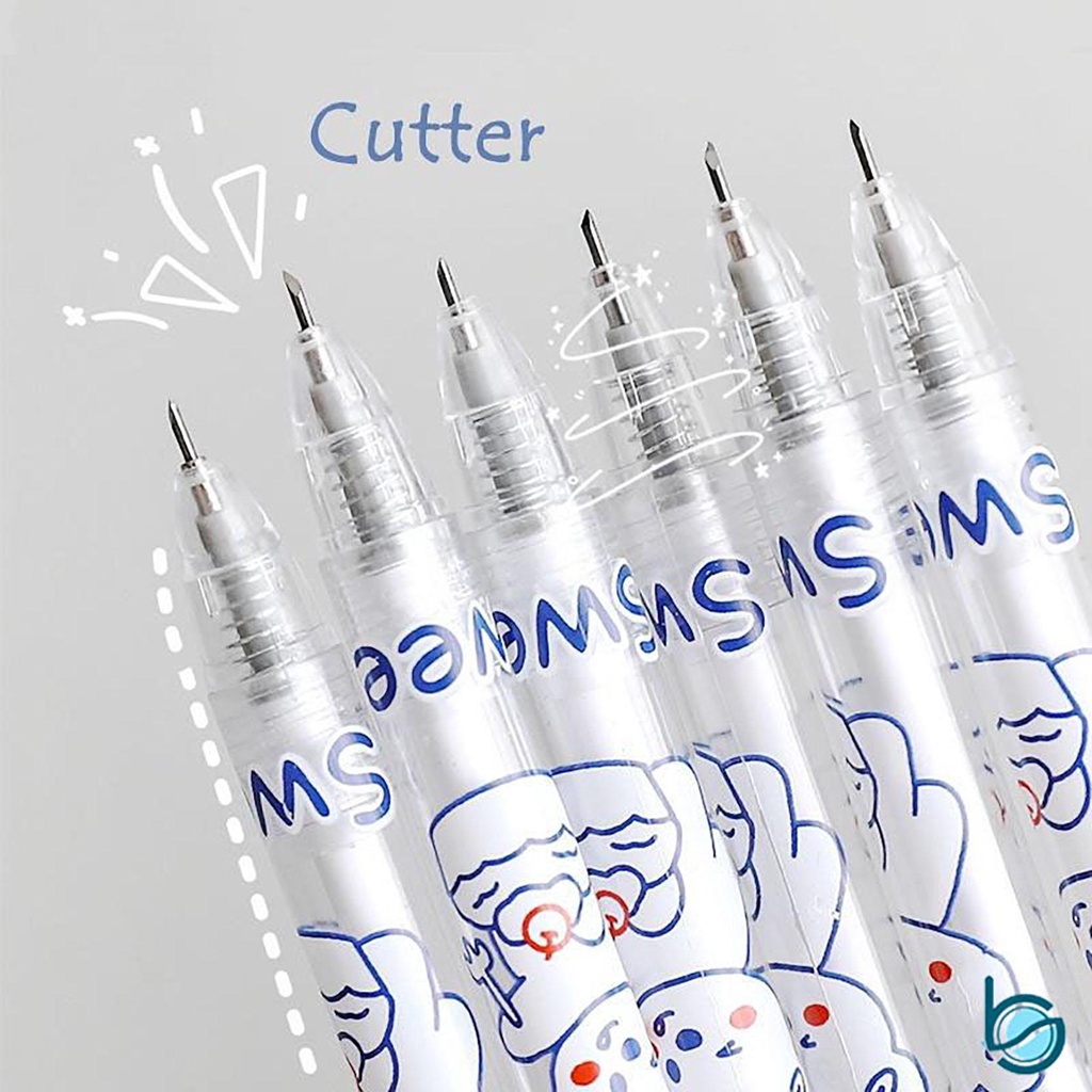 

Mini pulpen Cutter/Pisau Mini/Pisau pemotong kertas/DIY Pisau ukir Lucu - Best Stationary