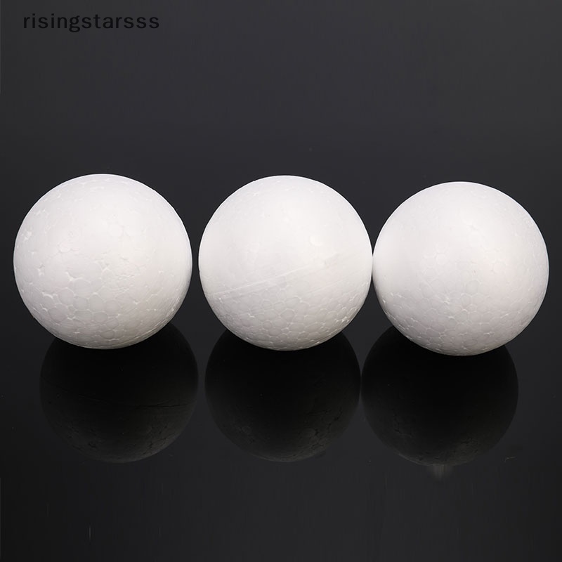 Rsid Span-new 10pcs DIY Party Ball Spheres Dekorasi 70MM Polystyrene Styrofoam Foam Jelly