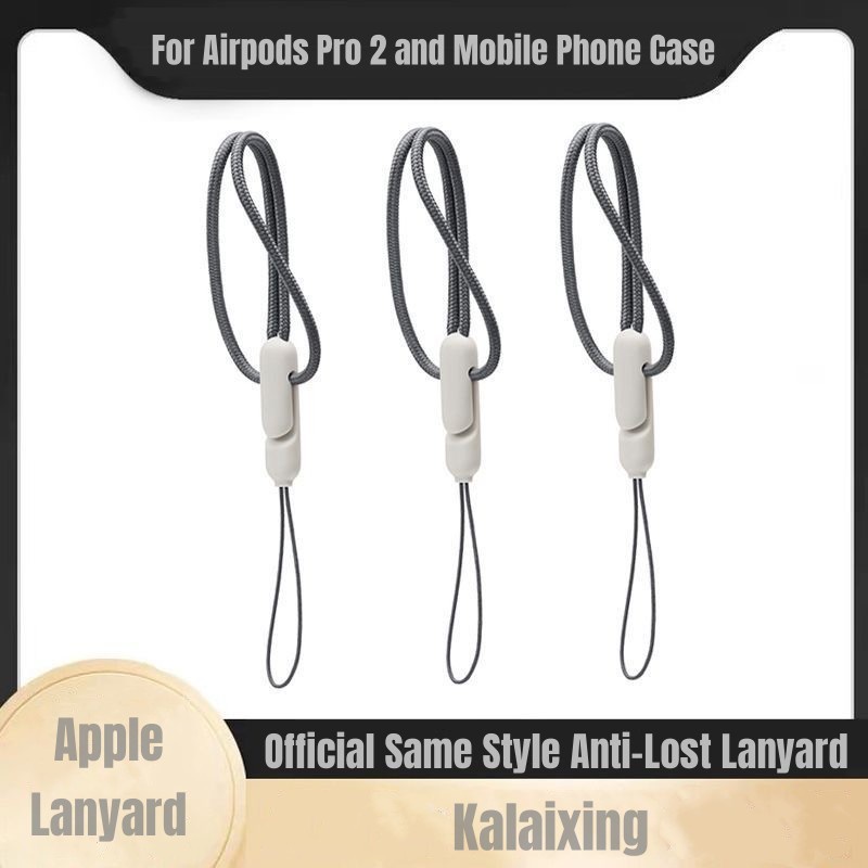 Apple AirPods Pro2 Anti-Lost Anti-drop Portable Lanyard Bluetooth Headphone Case Aksesoris Tali Pergelangan Tangan String