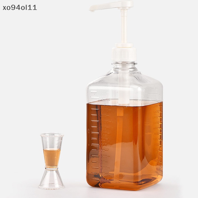 Xo 1600ml Dispenser Sirup Kopi Botol Kecap Saus Madu Multi Fungsi W/Pump OL