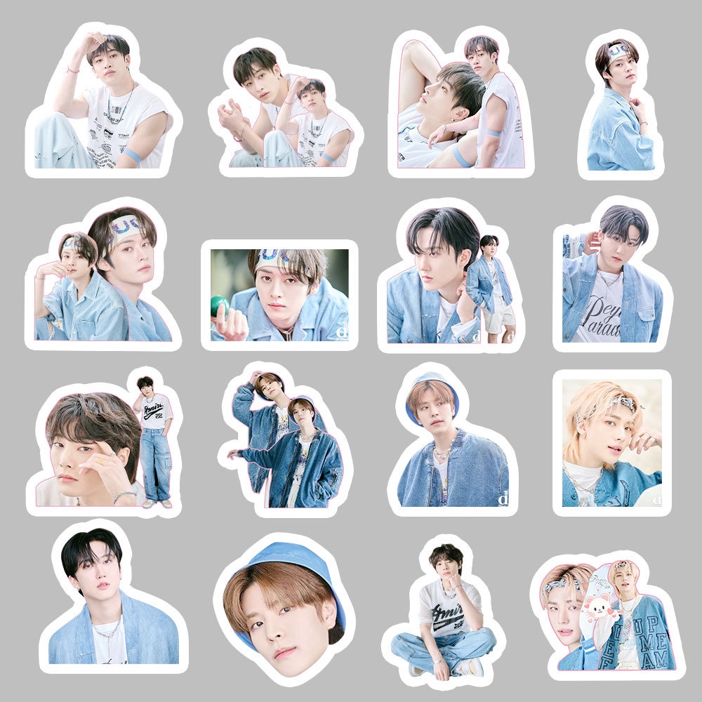 100pcs /set STRAY KIDS Stiker Album 5-bintang Laptop Ponsel Bagasi DIY Dekorasi Straykids Pasta Tahan Air