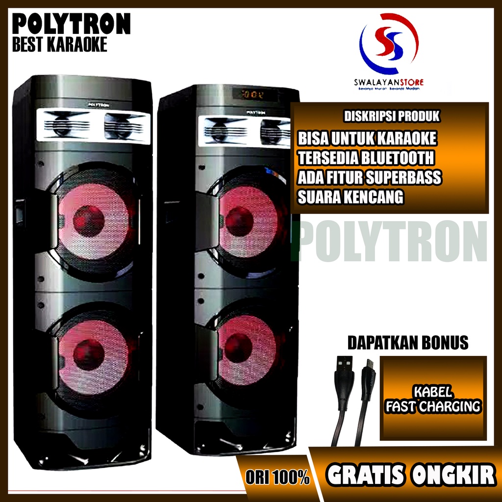 POLYTRON Active Speaker PAS 10DF22 Garansi Resmi