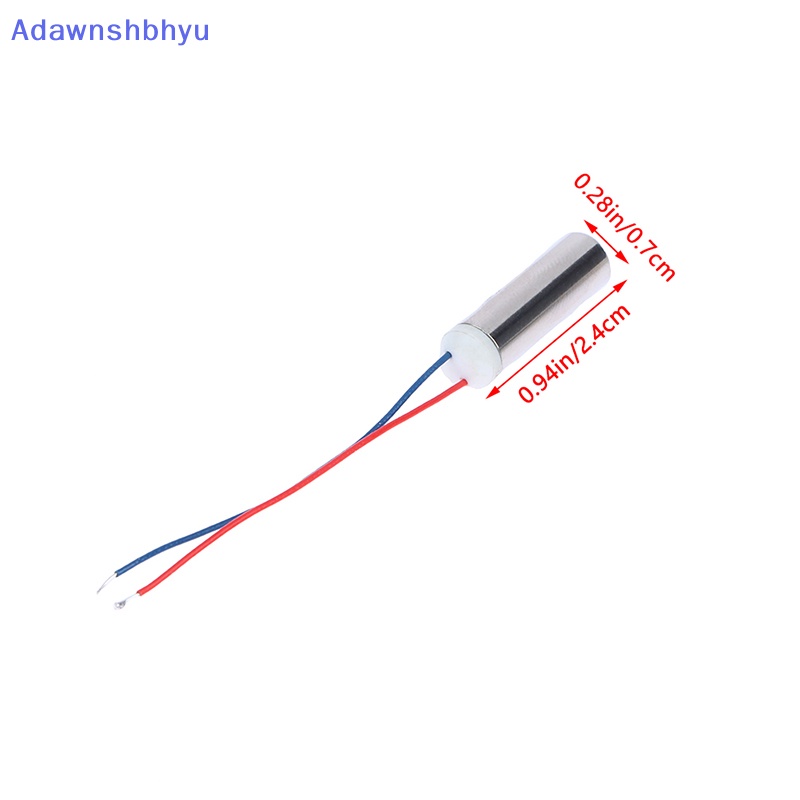 Adhyu 1Pc Micro DIY Helikopter DC Coreless Motor Built-in Getaran Tahan Air Motor ID