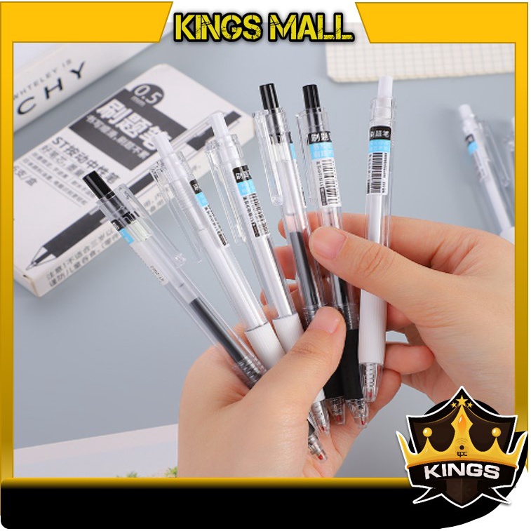 

KINGS - S5812 Alat Tulis Sekolah Kantor Pena Polos Mechanical Stationary / Pulpen Pencet / Pulpen Mekanik Pencet / Pena Polos