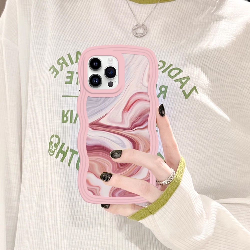 Marble Case Redmi Note12 Pro Poco C40 Redmi A1 A2 10C 10A 9C 9T Note 11S 10 5G 10S 9S 8 Pro Xiaomi Poco M5S M3 X3 Pro NFC Tekstur Bergelombang Sarung Silikon Lembut