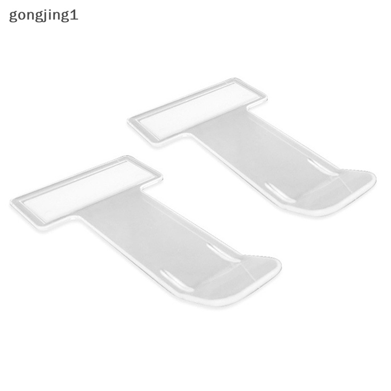 Ggg 2pcs Transparan Kwitansi Tiket Parkir Kendaraan Mobil Kartu Izin Klip Stiker Kaca Depan Plastik Universal Aksesoris Mobil ID
