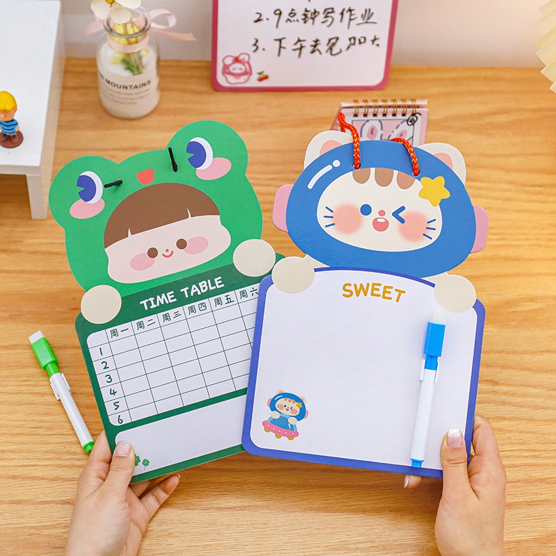 

[HARU] Animal Mini Whiteboard Papan Tulis Anak Kecil Karakter Hewan Lucu