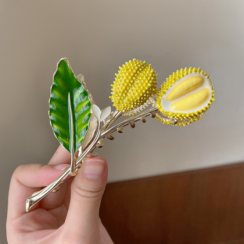 Durian Design Big Clip Hair Clip Jepit Rambut Aksesoris Rambut Korea Untuk Wanita Perempuan