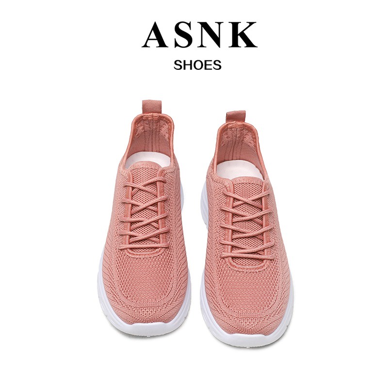 [GROSIR][COD] SEVEN_DAY SEPATU RAJUT TALI WANITA OLAHRAGA IMPORT CASUAL SHOES  A-6618 PINK