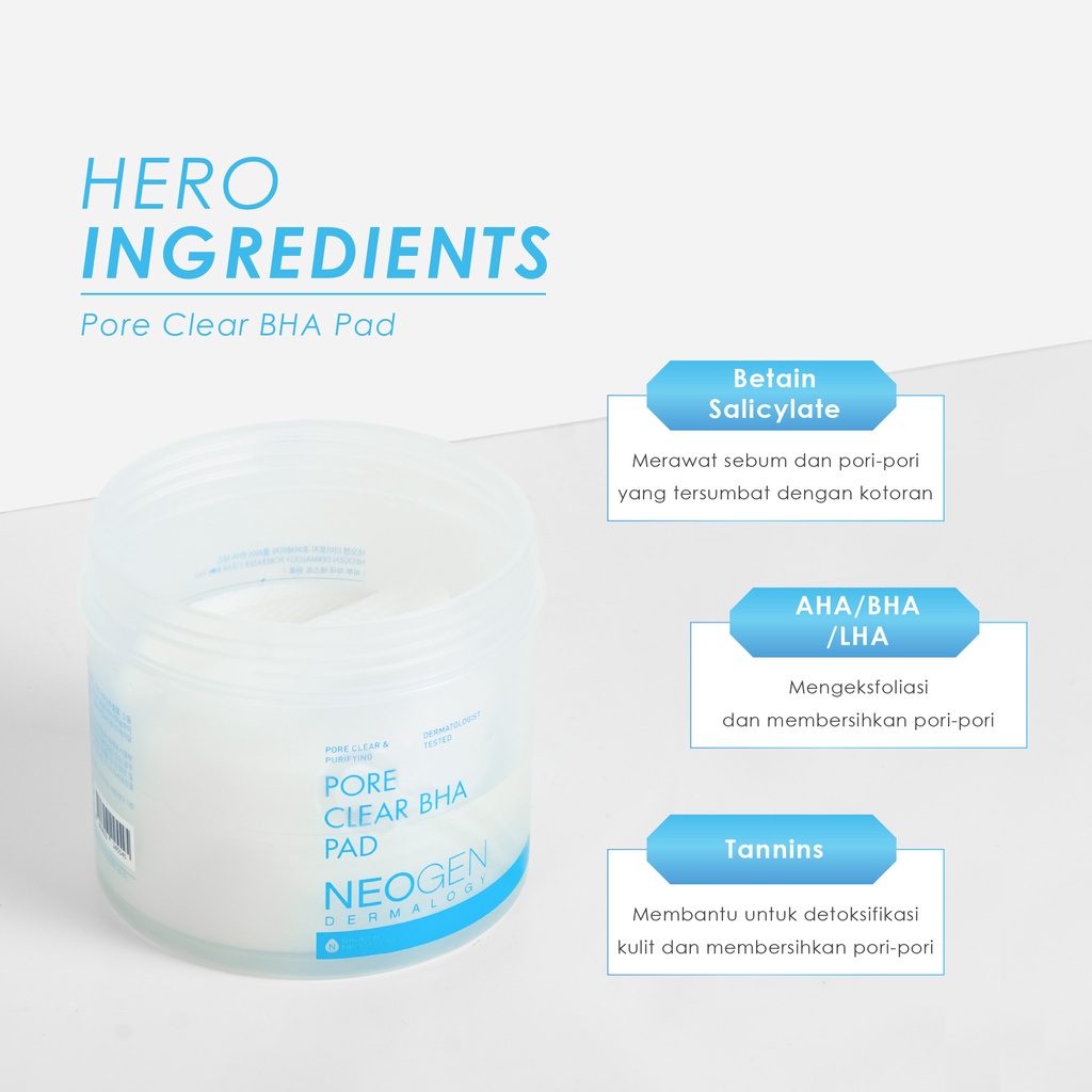 ★ BB ★ Neogen Dermalogy Pore Clear BHA Pad