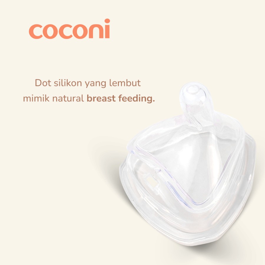 COCONI Triangle Bottle Nipple Replacement | Dot Pengganti Coconi