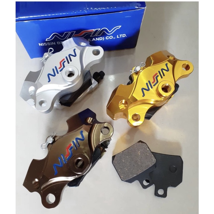 Kaliper Nissin / Kepala babi Nissin 2 Piston Semua Motor