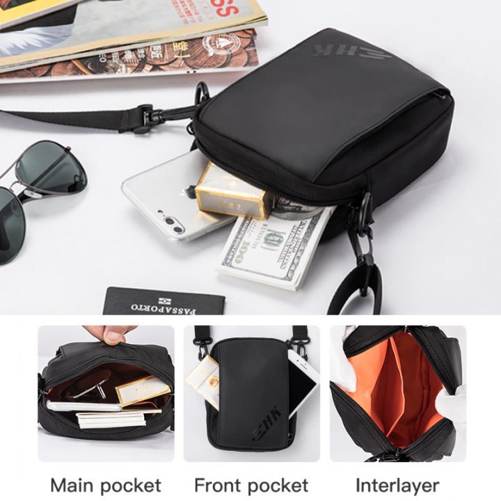 TAS SELEMPANG HEROIC KNIGHT HK-5859 Shoulder Crossbody Bag Waterproof Multi Layer