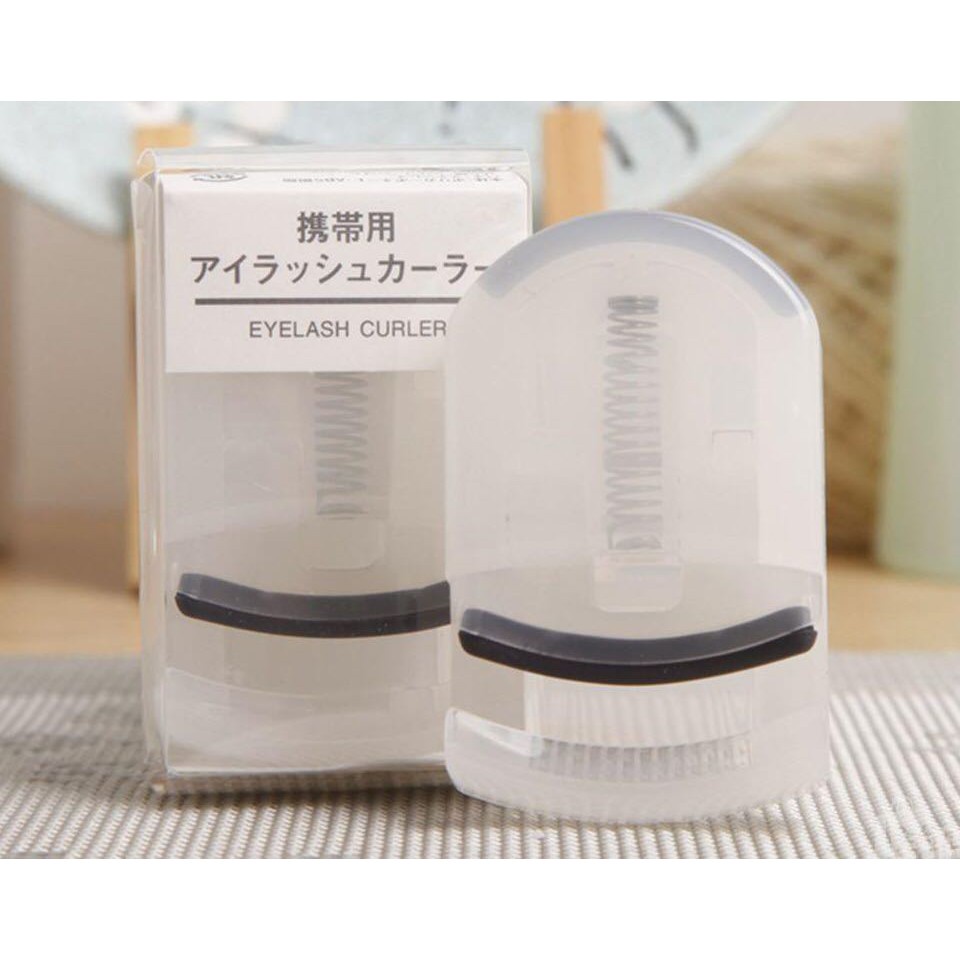 MUJI Eyelash Curler Portable Penjepit Bulu Mata Mini Cocok untuk Jalan Alat Pelentik Bulu Mata Jepang