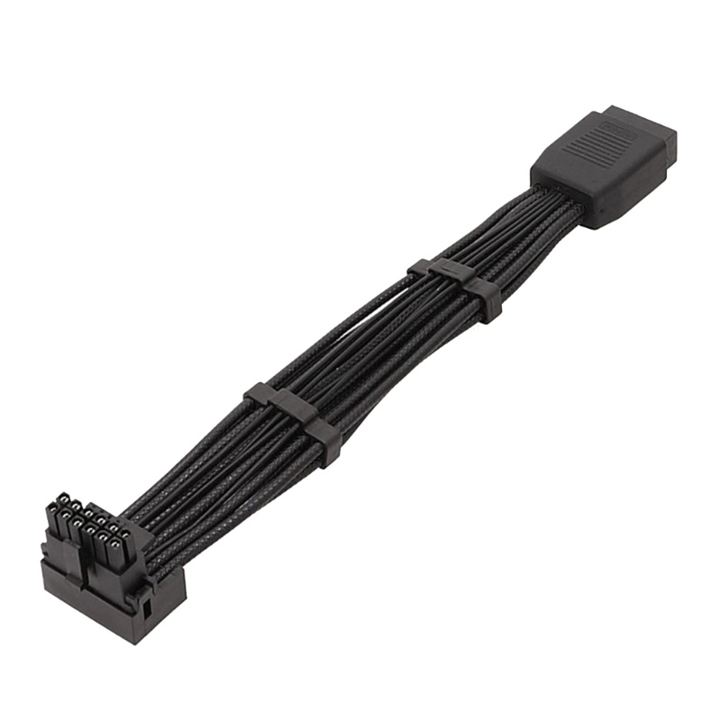 Bt Baru PCIE5 016 Pin Video Card Elbow Kabel Untuk RTX4090TI 3090TI ATX3 012vhpwr 600W Male to Female