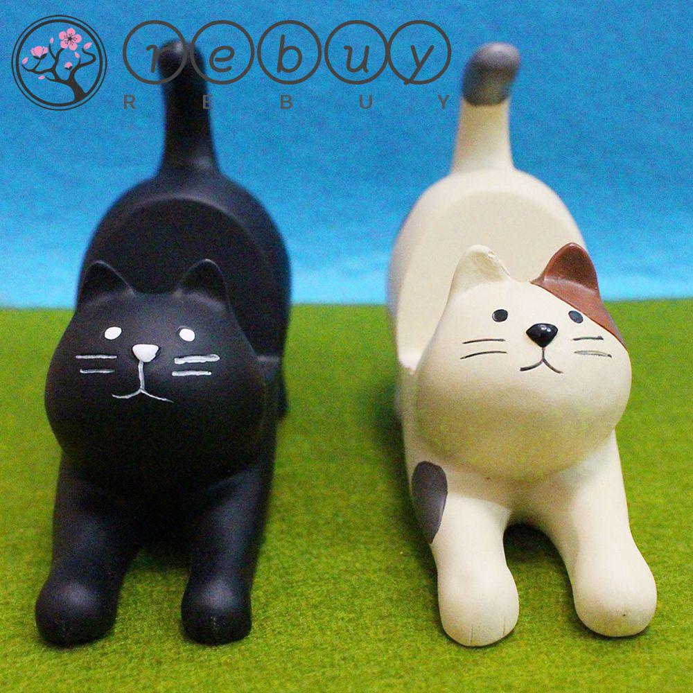 Rebuy Phone Holder Hands-Free Dekoratif 3D Mini Desktop Stand Lazy Bentuk Kucing Cat