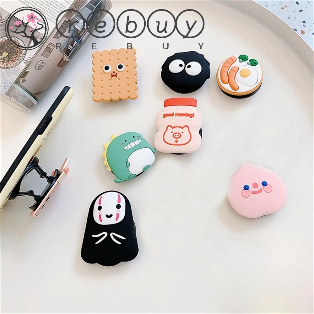 Rebuy Phone Kickstand Cute Creative Anti-drop Untuk Meja Ponsel Desain Kartun Kickstand Ring