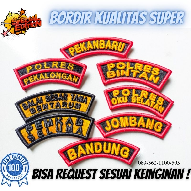 Bordir Bordir lokasi timbul wilayah | lokasi timbul requestbisa pesan satuanbisa pesan satuan