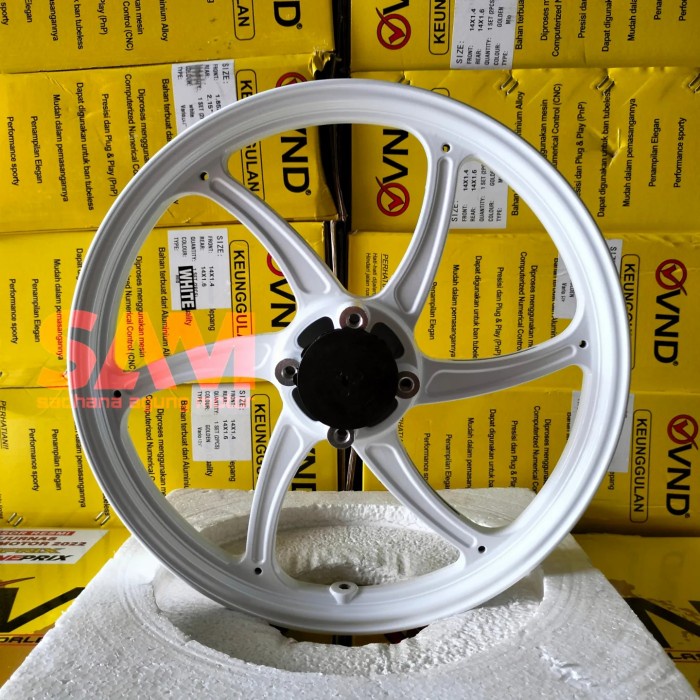 VELG VND SIX STAR FOR MIO SPORTY/MIO SOUL/MIO J/MIO GT/FINO/X-RIDE - Black