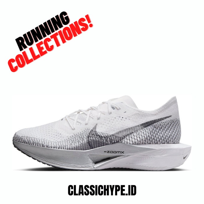 NIKE VAPORFLY NEXT% 3 WHITE GREY 100% ORIGINAL