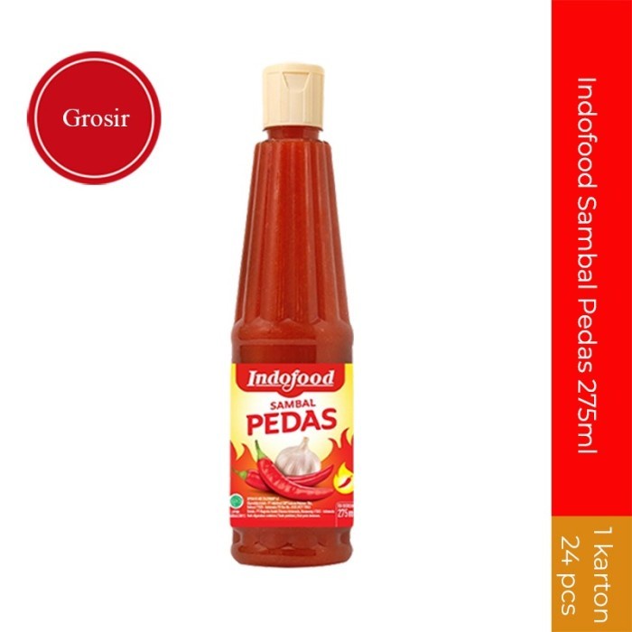 

Indofood Sambal Pedas 275Ml 1 Karton Grosir