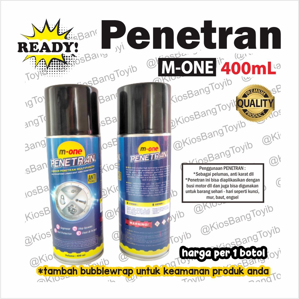 Penetran Oil Cairan Anti Karat / Korslet Listrik 400mL (M-ONE)