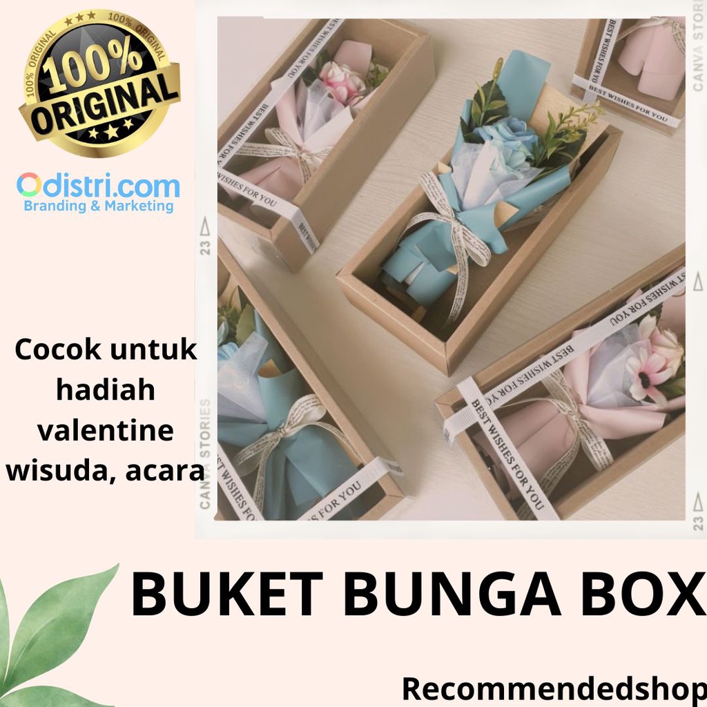 Buket Bunga Florist Box Rangkaian Karangan Bunga Hadiah Wisuda Bunga Ulang Tahun Pernikahan