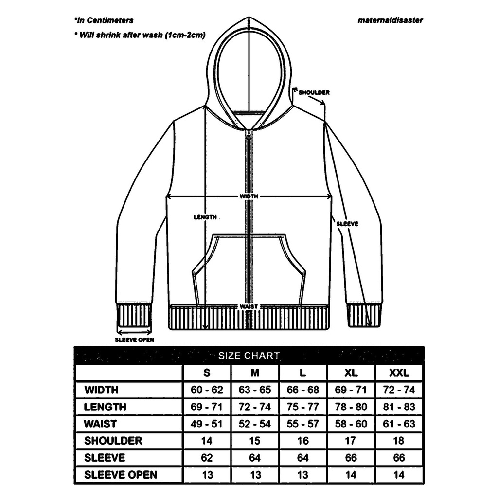 JACKET HOODIE MATERNAL DISASTER | CROSTER