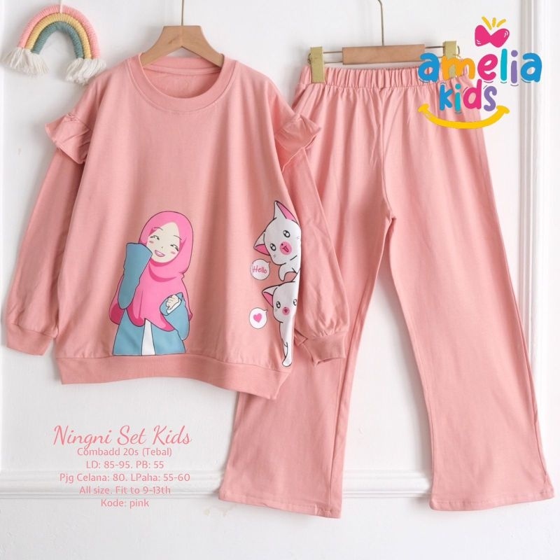 NINGNI SET Celana (9-13th) ORI AMELIA KIDS | Setelan Anak