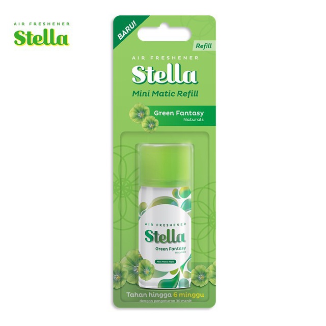 Stella Mini Matic Refill Green Fantasy 40ml - Refill Pengharum Ruangan Otomatis