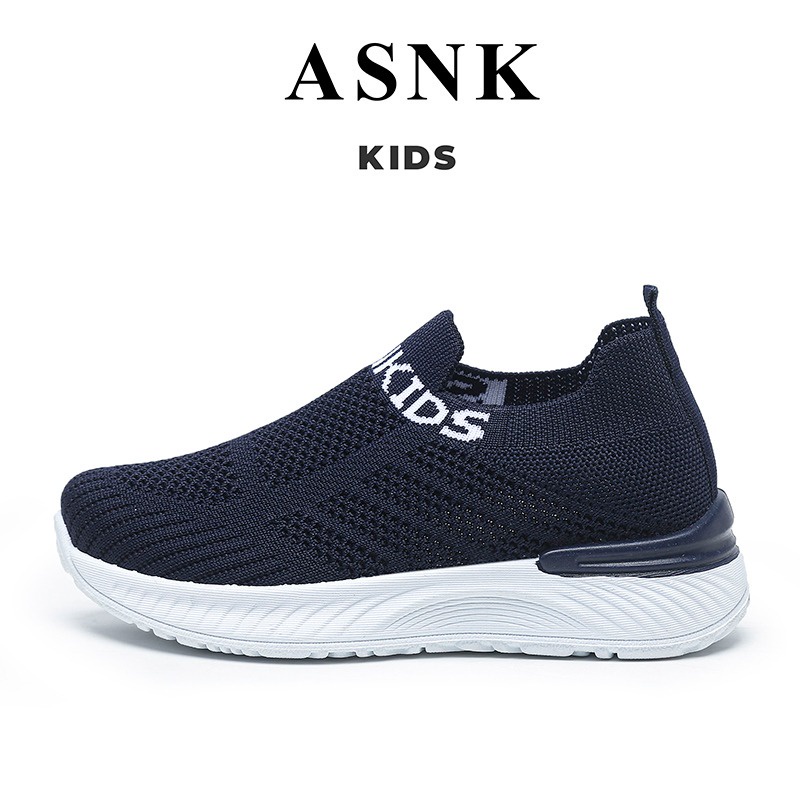 [GROSIR][COD] SEVEN_DAY SEPATU SLIP ON RAJUT ANAK-ANAK UNTUK USIA 3-9 TAHUN / BOY &amp; GIRL WM2331 NAVY