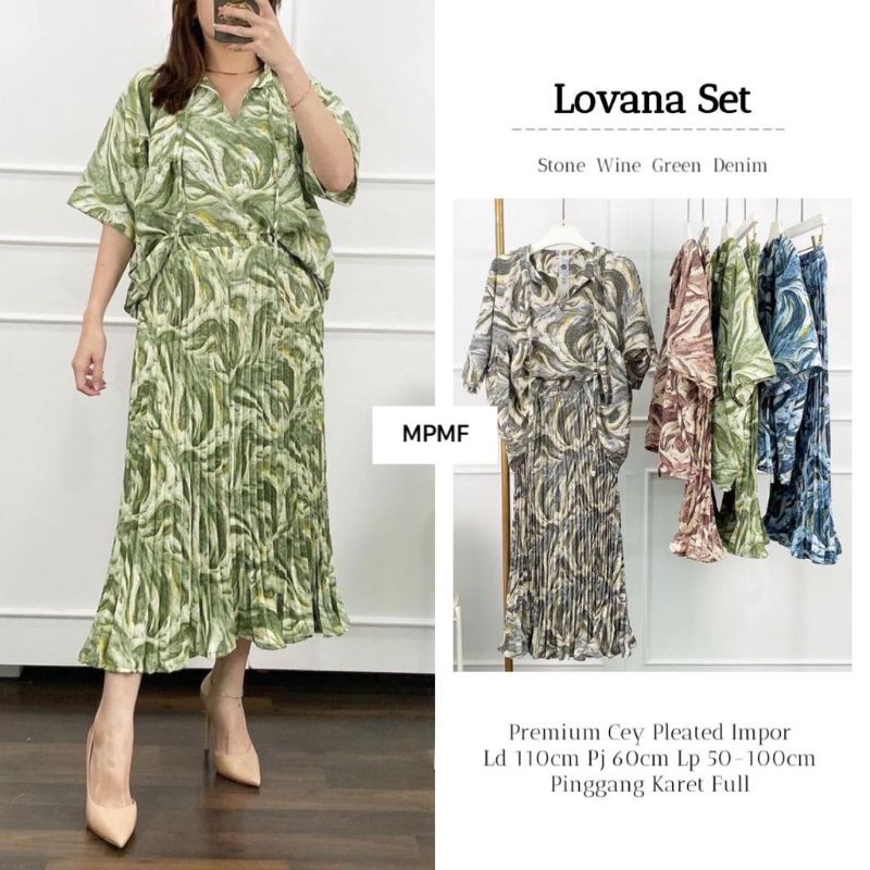 LOVANA SET ORI MPMF | Ld110 Premium Cery Pleated Impor