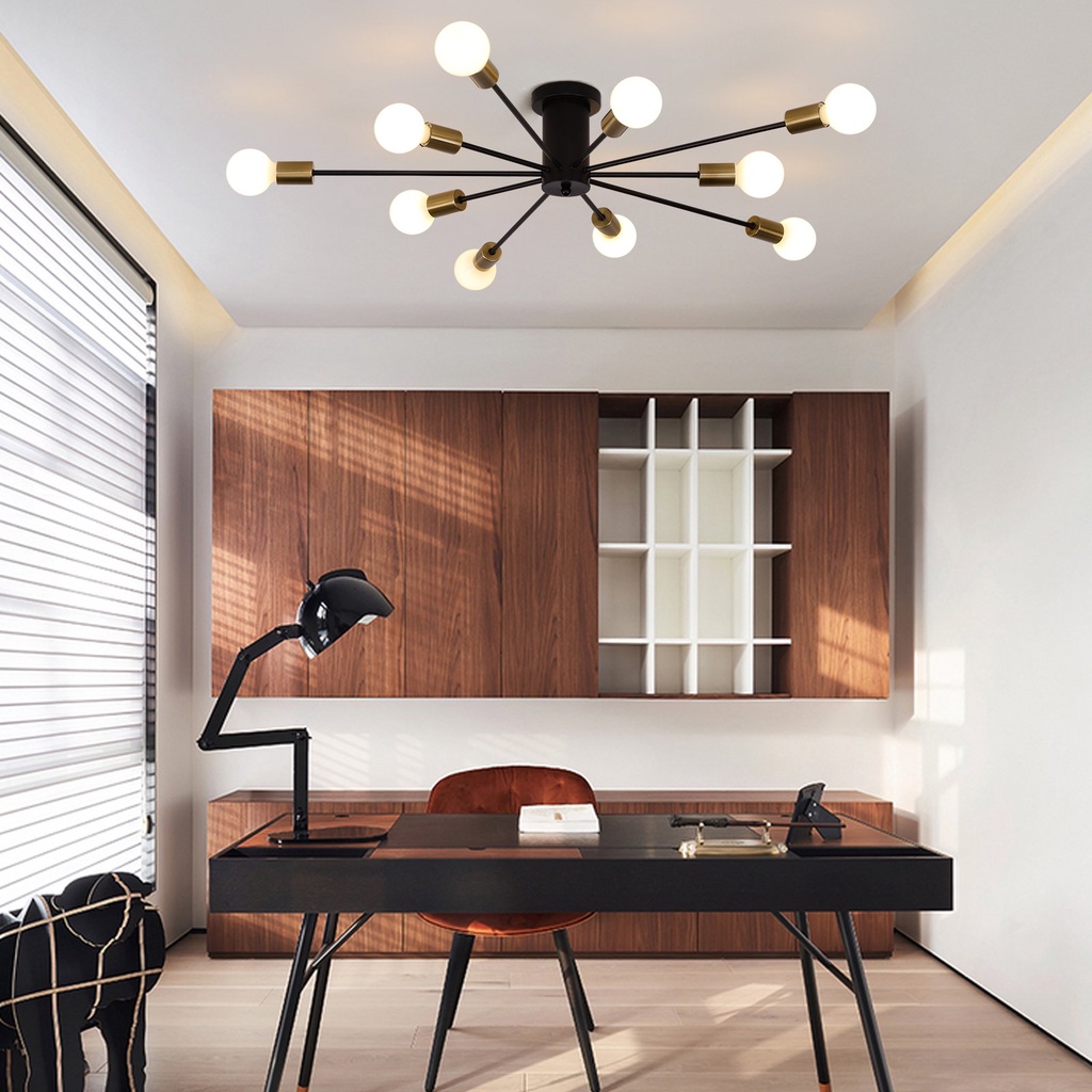Desain Lampu Plafon Minimalis Lampu Gantung Retro Minimalis Fitting Lampu Plafon LED Minimalis Retro Cabang 10 Retro Ceiling Lamp