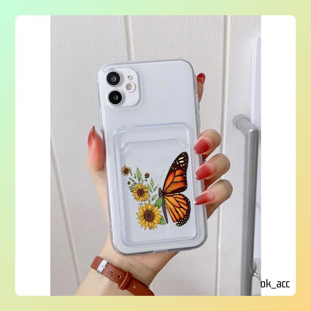 Casing Gambar FF07 Kupu for Xiaomi Redmi A1 A1+ 7A 8A 9 Prime 9A 9i 9C 9T 10 10A 10C 12C Note 8 9 10 11 12 5G Poco C40 F3 M3 M4 X3 NFC Pro