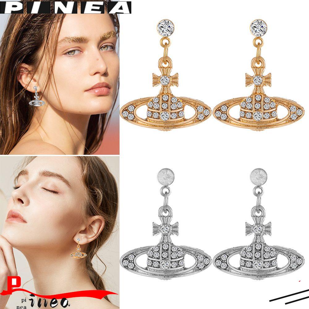 PINEAPPLE Anting Temperamen Planet Dekorasi Cincin Telinga Keren