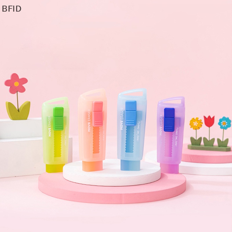 [BFID] 1pcs Kawaii Jelly Eraser Pensil Lucu Push-pull Pen Bentuk Karet Alat Tulis Korea Lucu Perlengkapan Sekolah Penghapus Pensil Untuk Anak [ID]