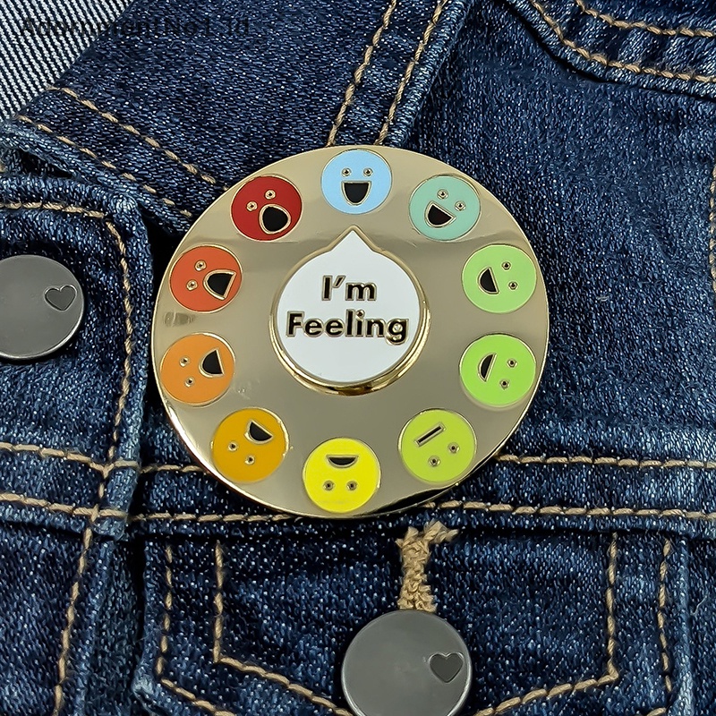 [AdornmentNo1] My Social Brooch lucu Enamel Pin kreatif kerah Pin bros artistik