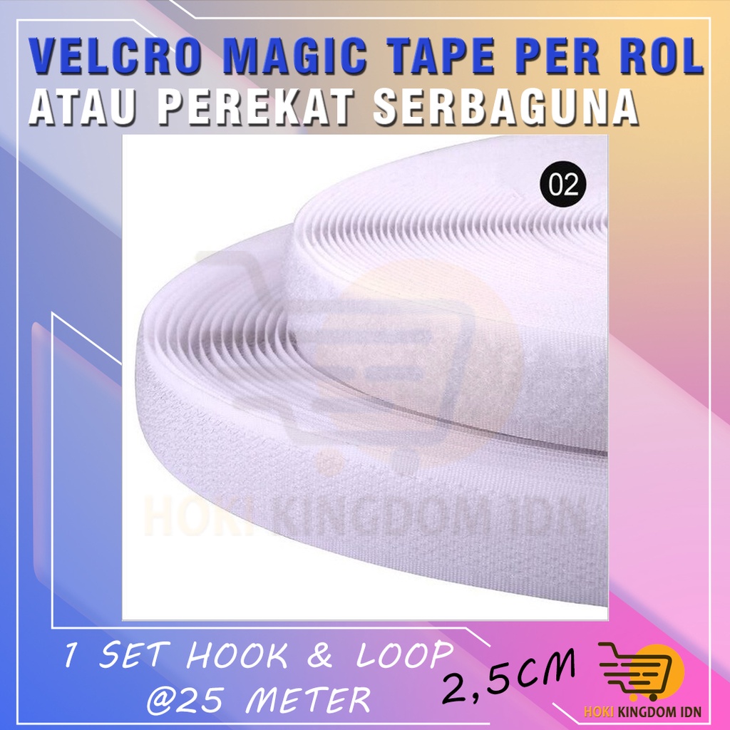 Velcro Magic Tape / Perekat Serbaguna  / 2.5CM / 5CM / 10CM