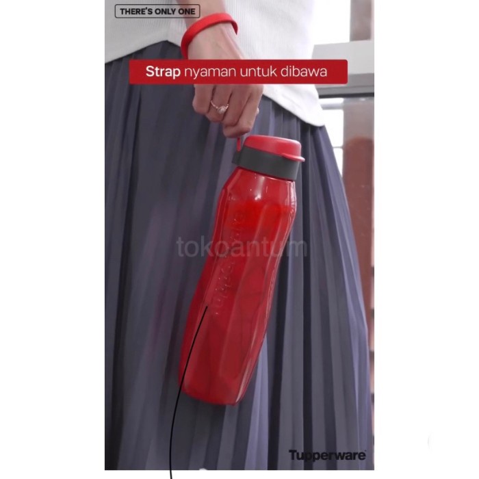 New Trend Promo Tupperware Botol minum ukuran 1 Liter - Merah