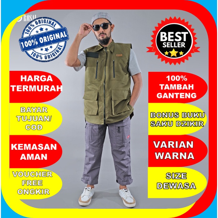 ROMPI SHOLAT ROSAL BREAKER ORIGINAL ROMPI MOTOR TOURING PRIA PREMIUM - Hijau, M