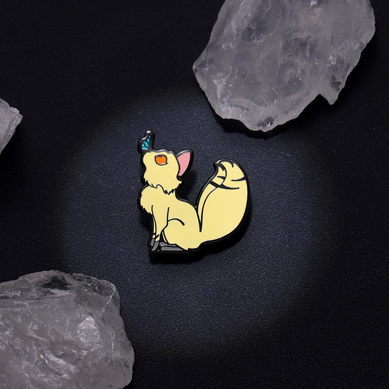 Kartun Anime Kucing Enamel Keras Lencana Bros DIY Ransel Kerah Lapel Pin Perhiasan Hadiah Fans Bros